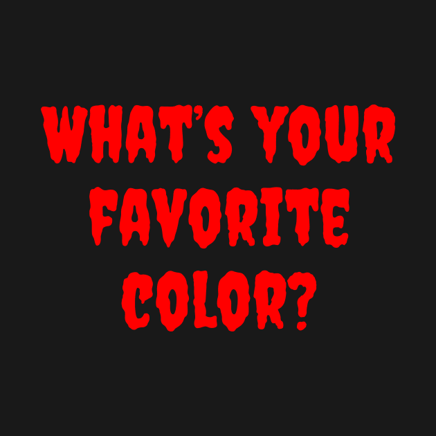 Audience Yells: What's your favorite color? by dryweave