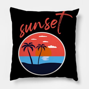 Sunset is my favorite color Pillow