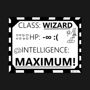 Wizarding Diploma Minus Infinity HP and Maximum Intelligence T-Shirt