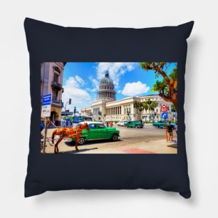 Capitol Building Havana Cuba Pillow