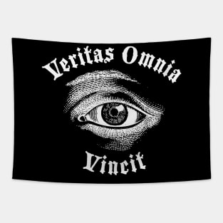 Latin Proverb - Veritas Omnia Vincit Tapestry