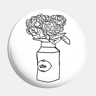 Hydrangea Flowers in a Vase Pin