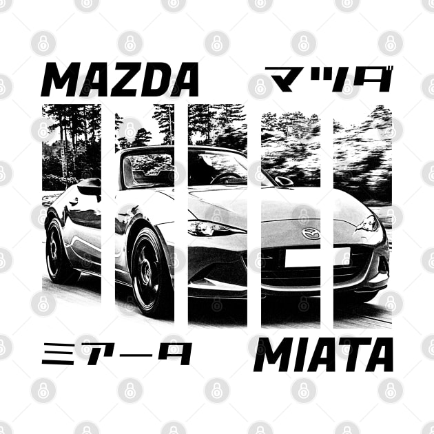 Mazda Miata MX-5 ND Black 'N White 3 by Cero