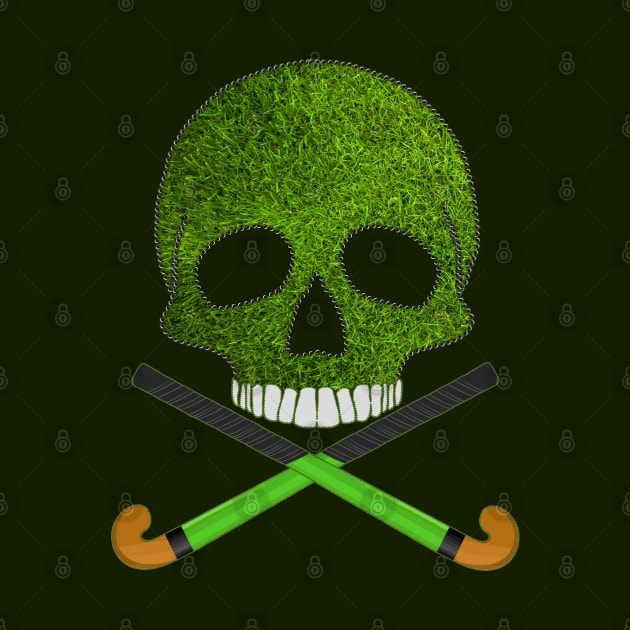 Field Hockey Skull by Nuletto