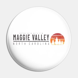 Visiting NC Mountain Cities Maggie Valley, NC Camping Pin