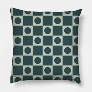 Squares and Circles Seamless Pattern 002#001 Pillow