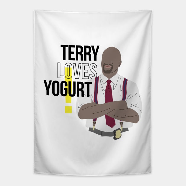 Brooklyn 99 Terry Jeffords Tapestry by EllaPhanta