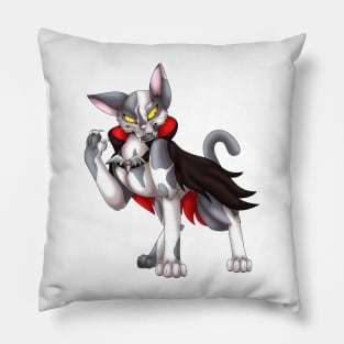 VampiCat: Grey Bicolor Pillow