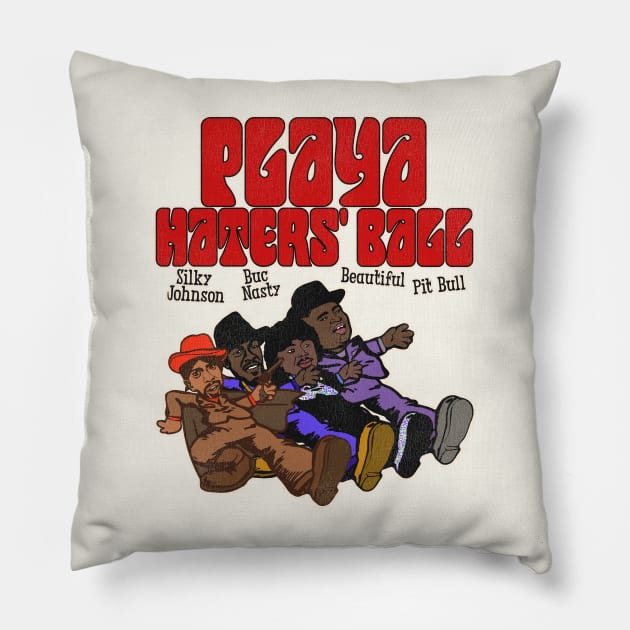 Playa Haters' Ball Pimp Walkin' Pillow by darklordpug