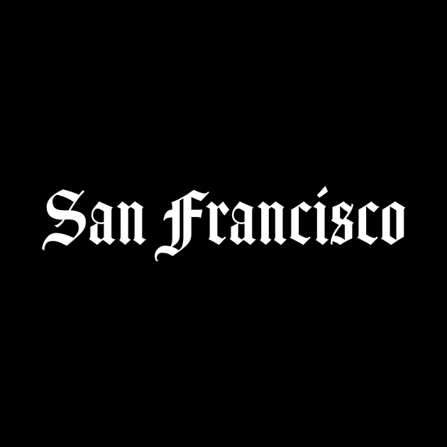 San Francisco California Script Gift by Super Fresh Art