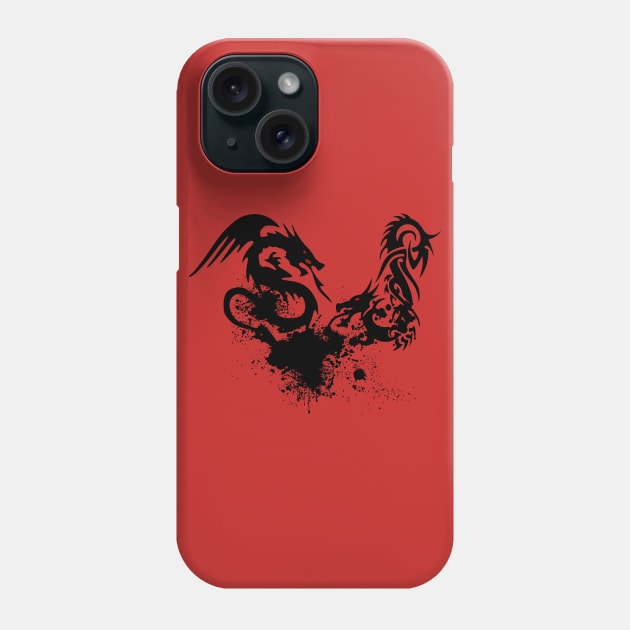 There Be Dragons Phone Case by D_AUGUST_ART_53