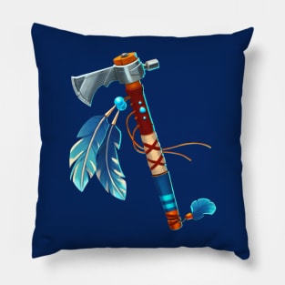 Blue tomahawk Pillow