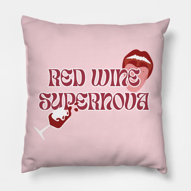 Red Wine Supernova Pillow by Likeable Design