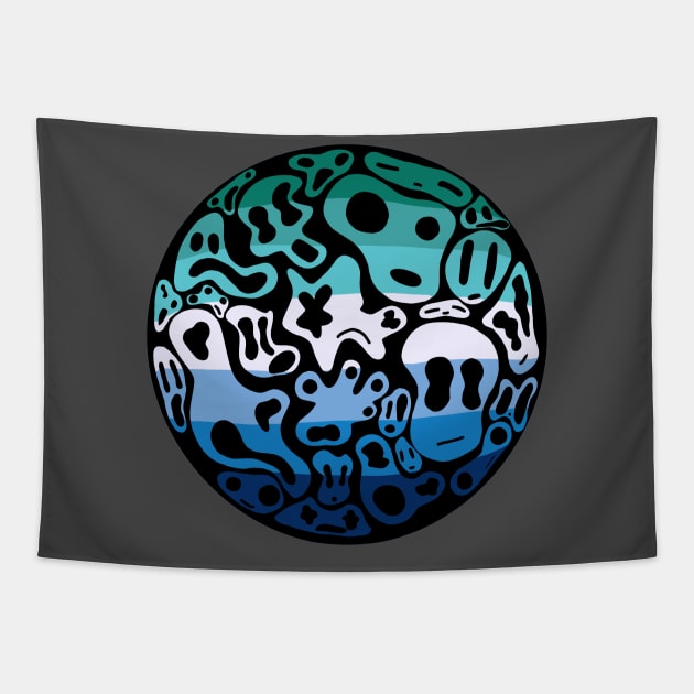 MLM Gay Pride - Ghost Bubble Tapestry by SedgeWren