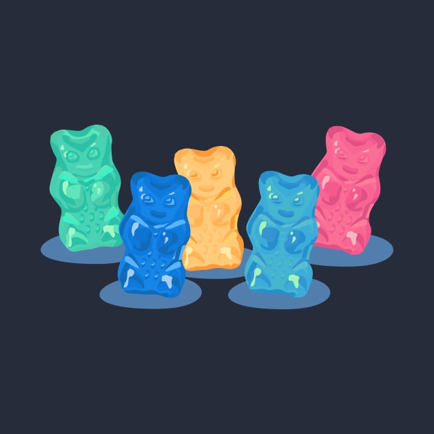 Pastel Gummy Bears Gang by XOOXOO