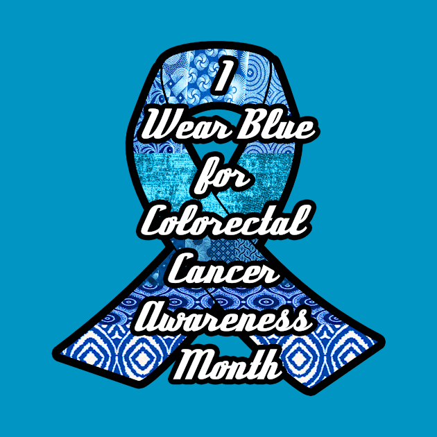 I wear blue for colorectal awareness by artbyomega