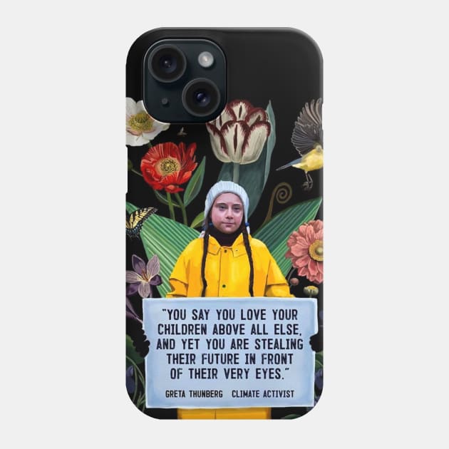 Greta Thunberg Phone Case by tumbpel