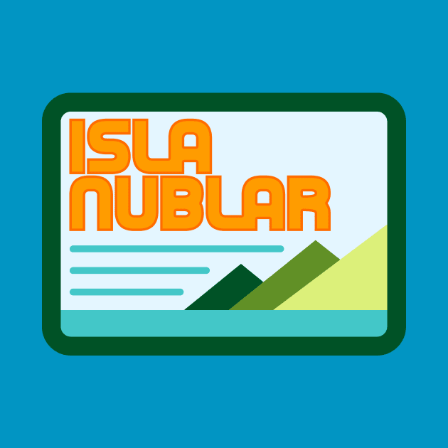 Isla Nublar Retro Logo by PlatinumBastard