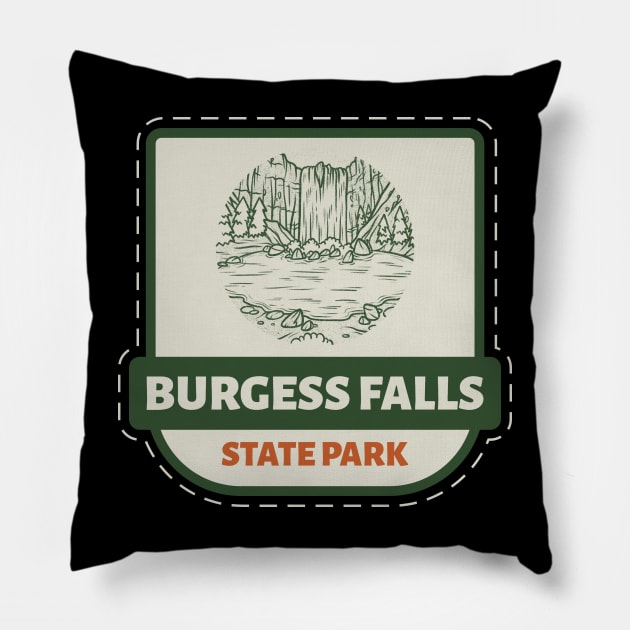 BURGESS FALLS STATE PARK TENNESSEE Pillow by Cult Classics