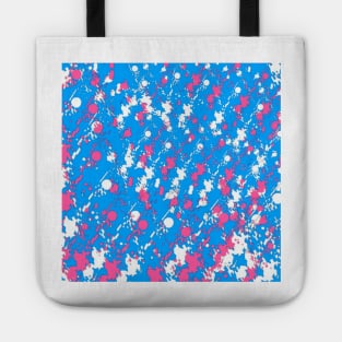Pink on blue Tote