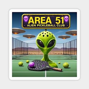 Area 51 Alien Pickleball Club #2 Magnet