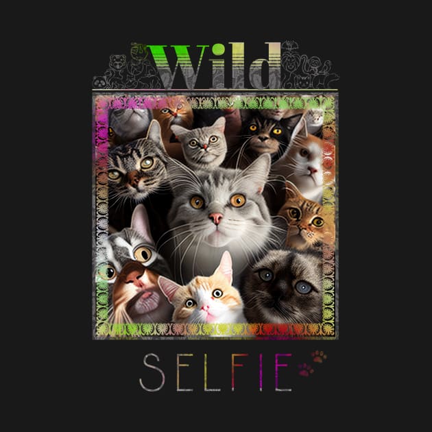 Cat Pet Wild Nature Funny Happy Humor Photo Selfie by Cubebox