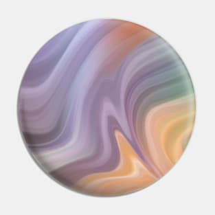 Rainbow Colorful Abstract Wave Pattern Pin