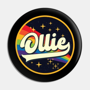 Ollie // Rainbow In Space Vintage Style Pin