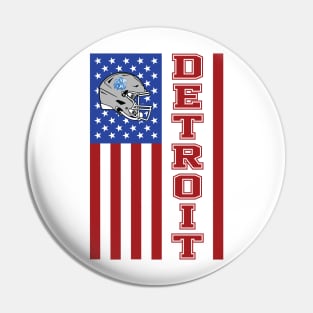 Detroit Football Team Pin