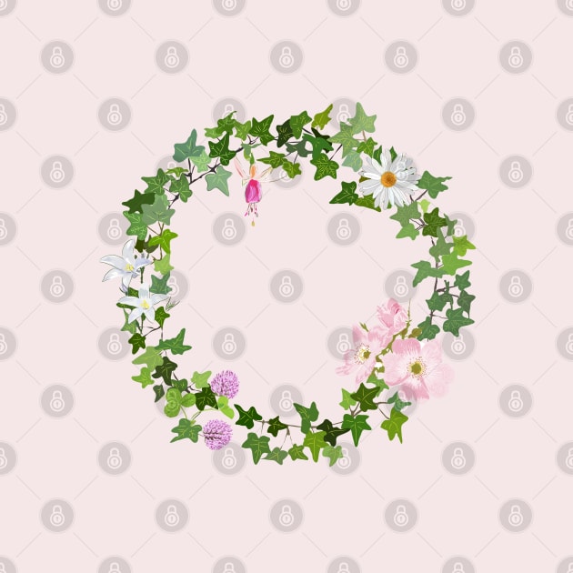 Wild flower garland by Slownessi