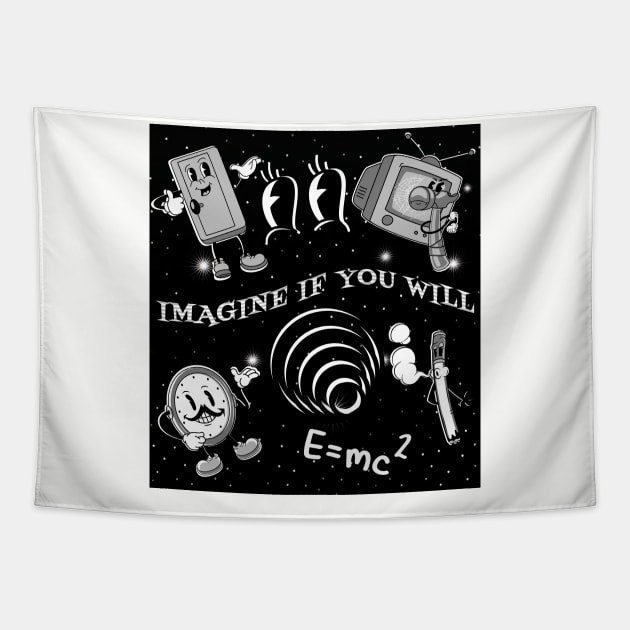 Twilight Zone Retro Tapestry by The Sherwood Forester