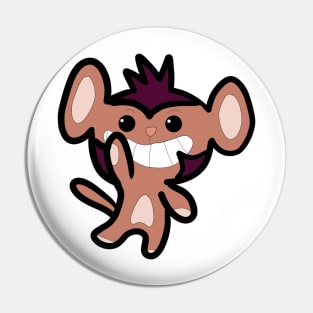 The special monkey smile happy Pin