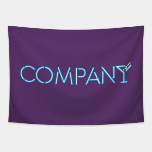 Company Broadway Neon Sign Tapestry