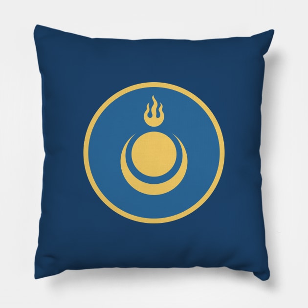 Civilization emblems - Mongols Pillow by Koyaanisqatsian