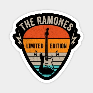 Vintage Ramones Name Guitar Pick Limited Edition Birthday Magnet