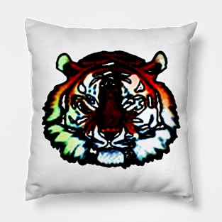 tiger head clip art Pillow