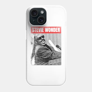 stevie wonder urban bw Phone Case