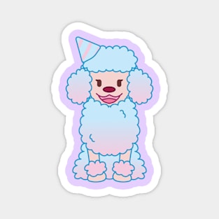 Cotton Candy Poodle Magnet