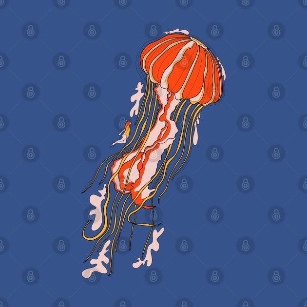 The giant jellyfish by Swadeillustrations