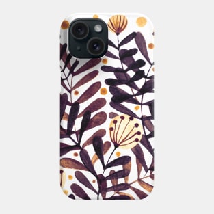 Flowers and foliage - late autumn Phone Case