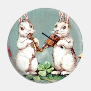 Musical Rabbits Have a Spring Holiday Concert Pin