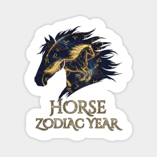 Horse Zodiac Year Astrology Constellation Chinese Sign for Lunar New Year Magnet