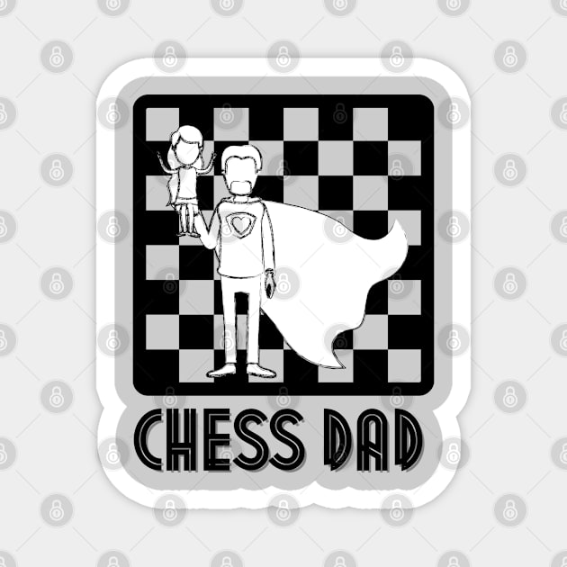 Chess Dad Magnet by Chessfluencer