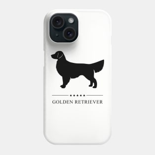 Golden Retriever Black Silhouette Phone Case