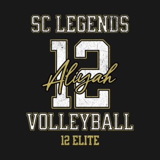 Aliyah #12 SC Legends (12 Elite) - Black T-Shirt