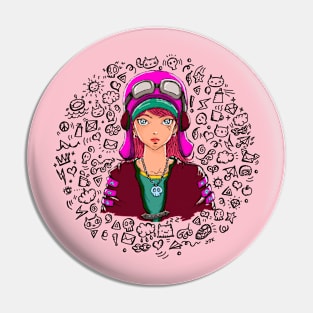 Anime girl Pin