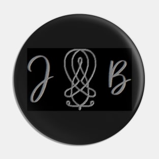 J B Initials   by Suzy Hager Pin