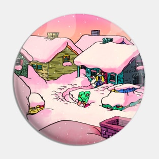 Snowy Summer Pin