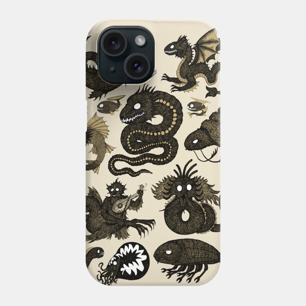 Sea Monsters assorted 2 Phone Case by djrbennett