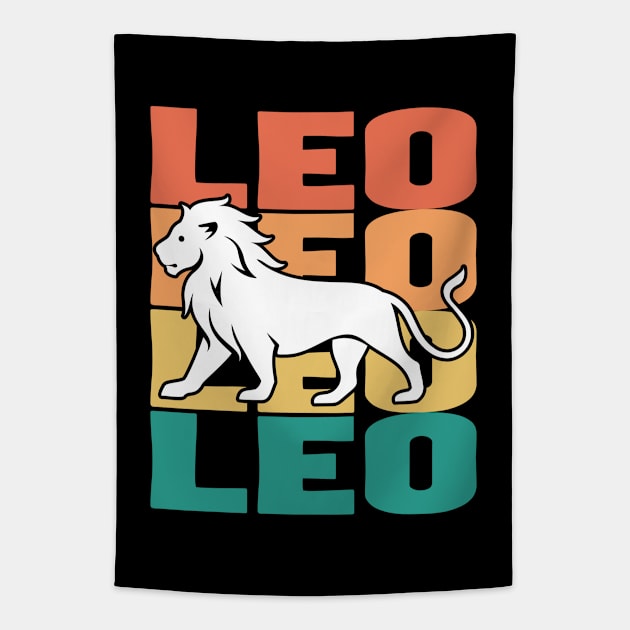 Leo - Leo Zodiac Birthday Tapestry by Kudostees